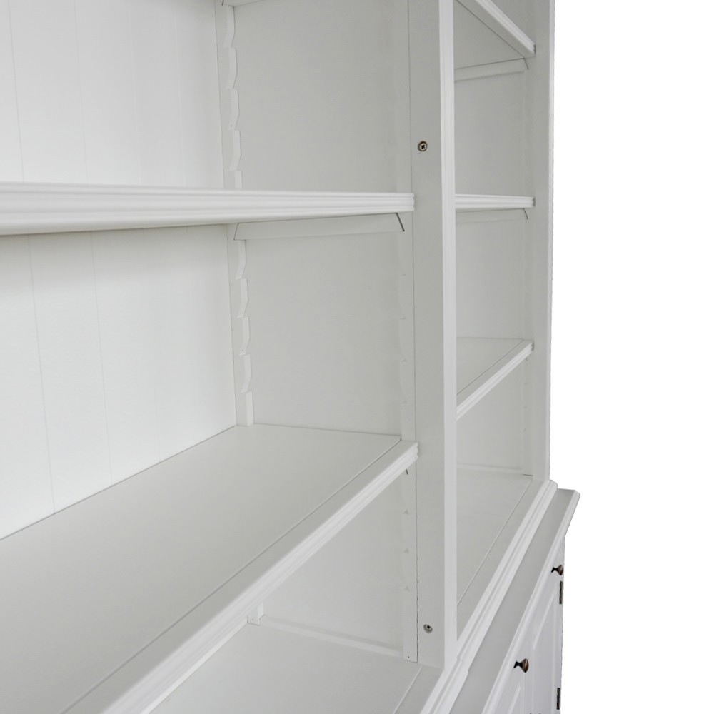 "Daydream" Hamptons Style 3-Bay Timber Library Bookcase White, 300cm W x 43cm D x 230cm H (RRP $9999) - Image 5