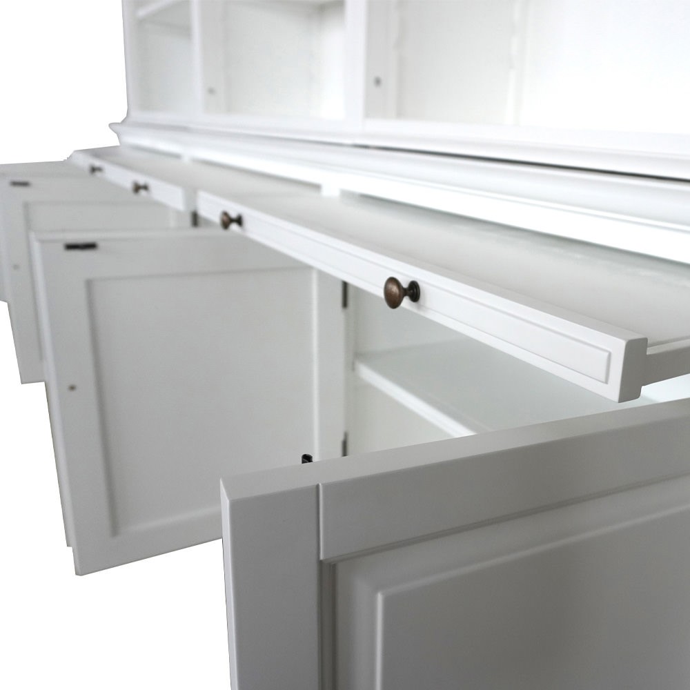 "Daydream" Hamptons Style 3-Bay Timber Library Bookcase White, 300cm W x 43cm D x 230cm H (RRP $9999) - Image 7