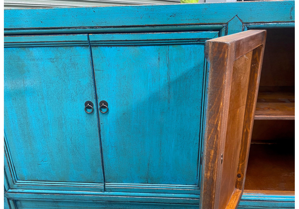 "Amaya" Hamptons Style Recycled Timber Sideboard Buffet, 171cm x 42cm x 81 CM (RRP $2499) - Image 2