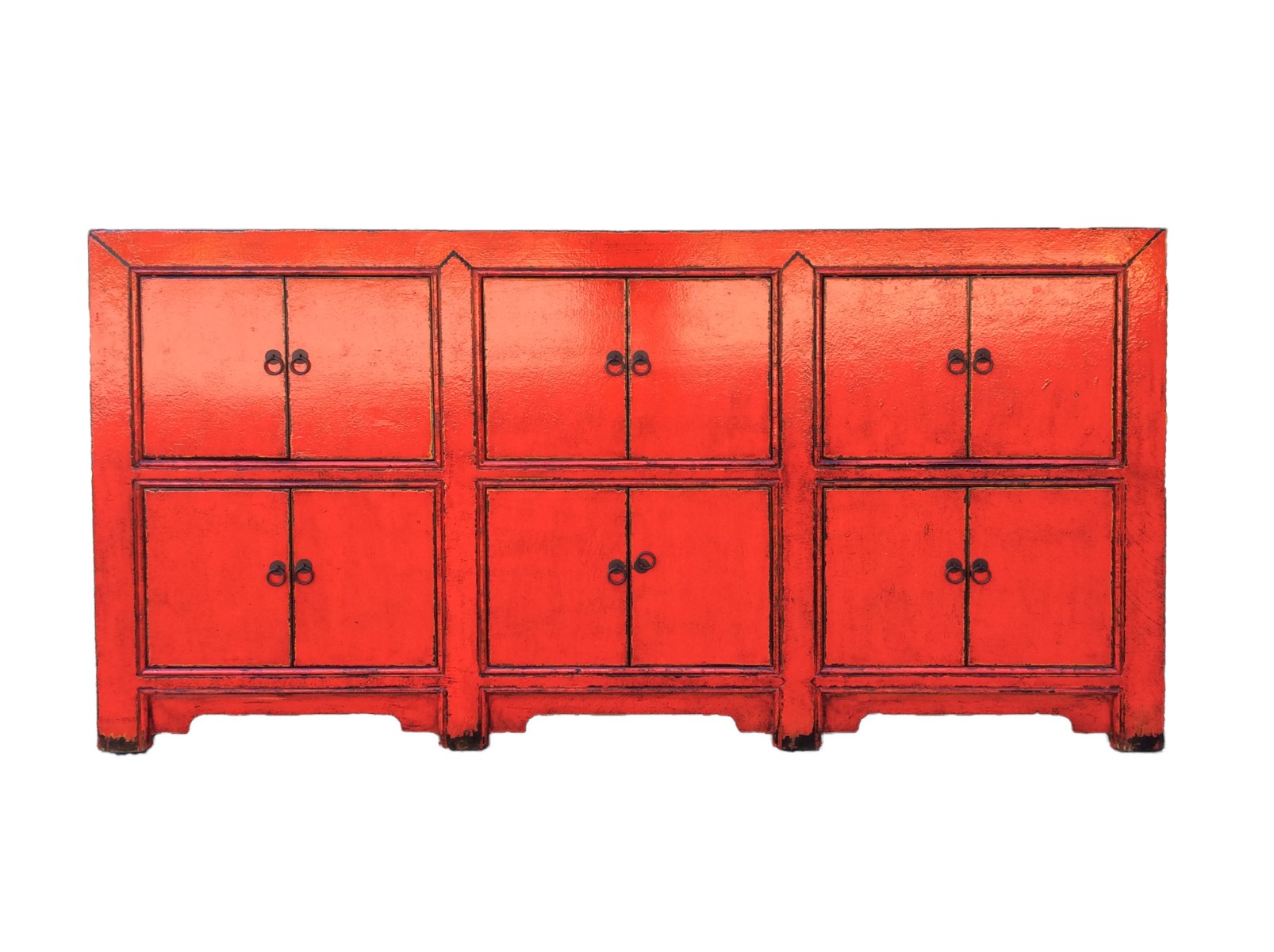 "Sumatra" Hamptons Style Recycled Timber Sideboard Buffet, 190cm x 40cm x 100cm