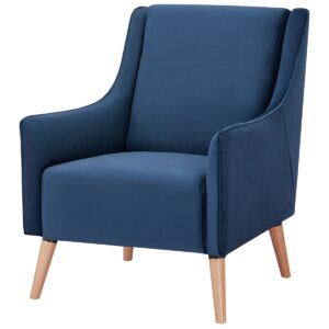 wp-image-tigress-40271.jpg "Ocean" Hamptons Style Fabric & Timber Armchair, Navy Blue (RRP $599)