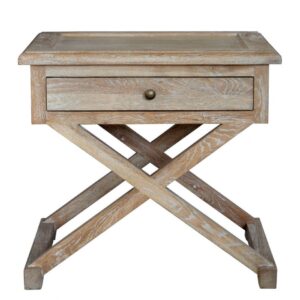 wp-image-tigress-40285.jpg "Isla" Hamptons Style Timber Side Table Whitewashed Oak, 60cmW x 50cmD x 65cmH (RRP $849)