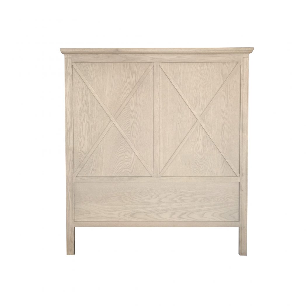 "Drifting" Hamptons Style King Single Size Headboard Weathered Oak, 112cmW x 7cmD x 130cmH (RRP $899)