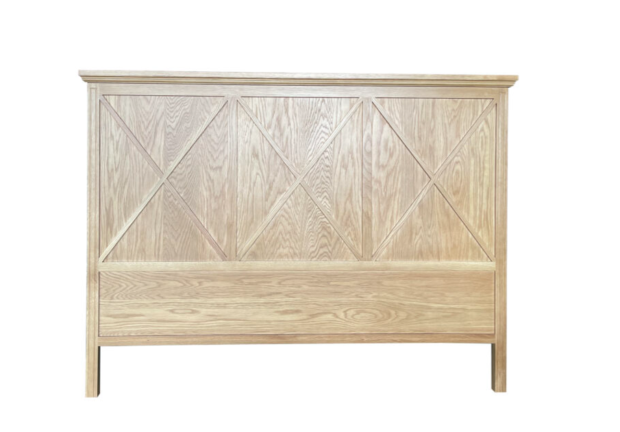 "Drifting" Hamptons Style King Size Headboard Natural Oak, 189cmW x 7cmD x 140cmH (RRP $1699)
