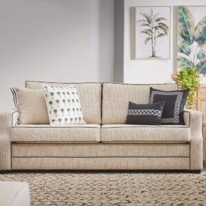 wp-image-tigress-40437.jpg "Bronte" Hamptons Style 3 Seater Lounge 100% Australian Made, Black Code Fabric, 210cm x 95cm x 83cm H (RRP $3999)