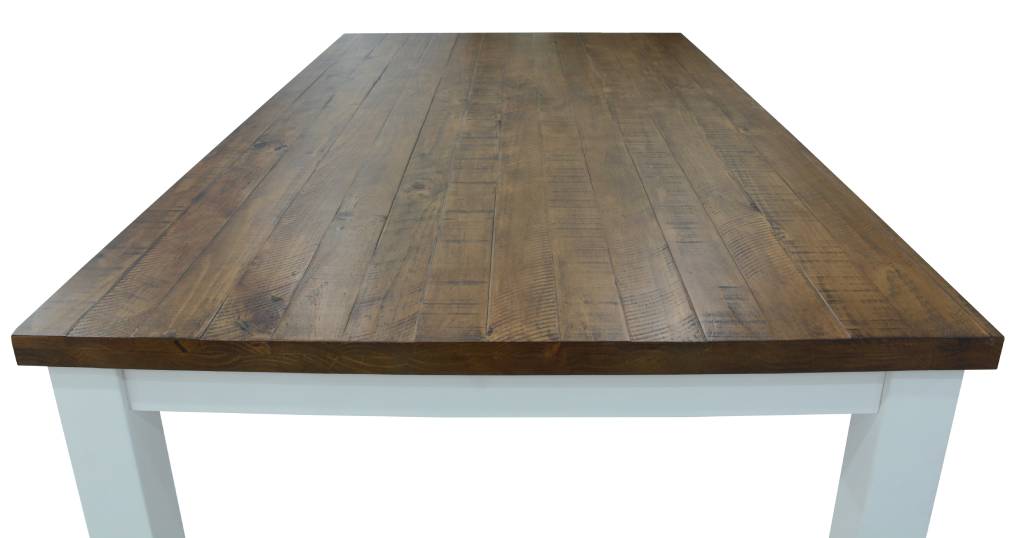 "Lake House" Hamptons Style Timber Dining Table Two Tone, 180cmL x 100cmD x 77cmH (RRP $999) - Image 2