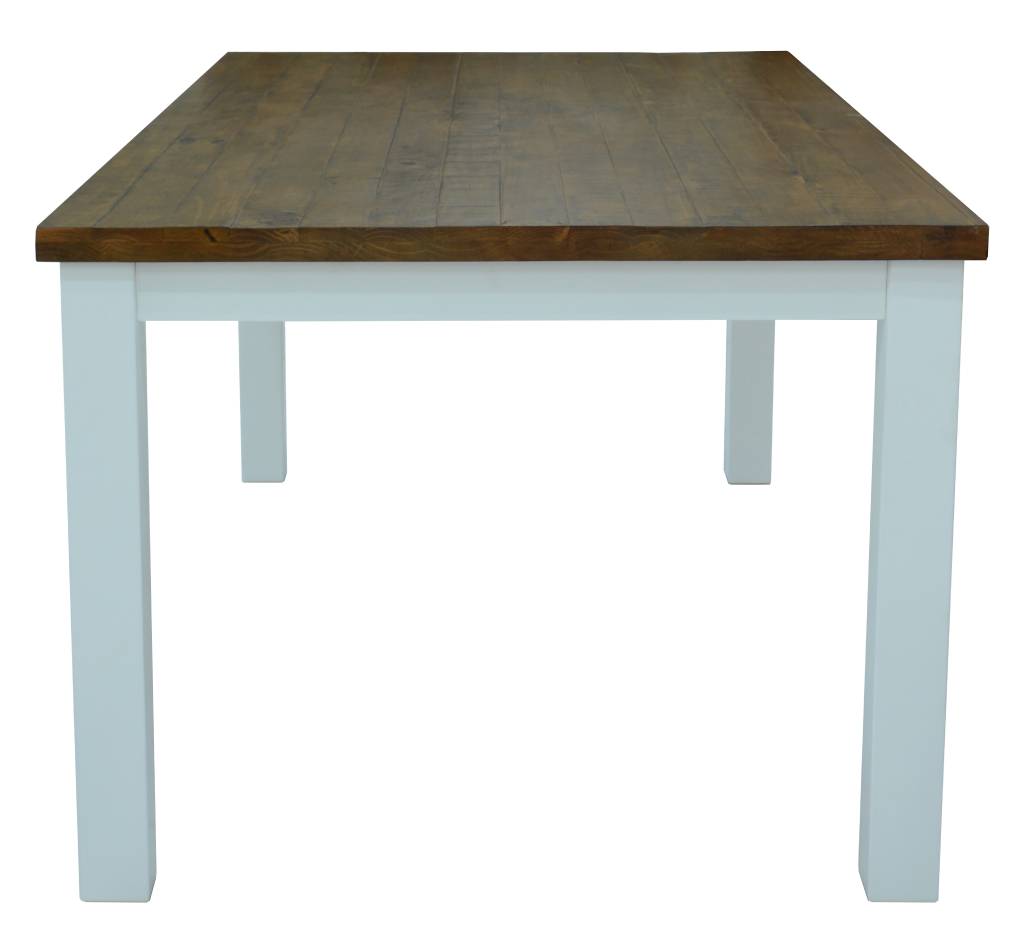 "Lake House" Hamptons Style Timber Dining Table Two Tone, 180cmL x 100cmD x 77cmH (RRP $999) - Image 3