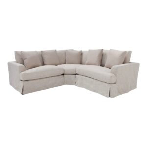 wp-image-tigress-41188.jpg "Somerset" Hamptons Style Fabric Corner 3 Piece Modular Sofa Lounge Feather Filled with Removable Slip Covers, Linen (RRP $4999)