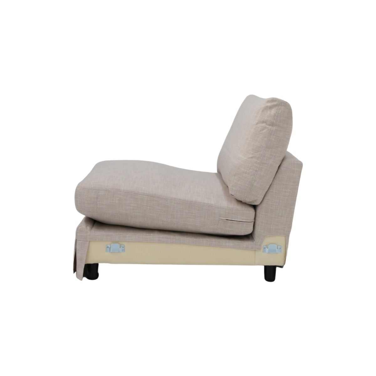 "Somerset" Hamptons Style Fabric Sectional Piece Sofa Lounge Feather Filled with Removable Slip Covers, Linen (RRP $1499) - Image 3