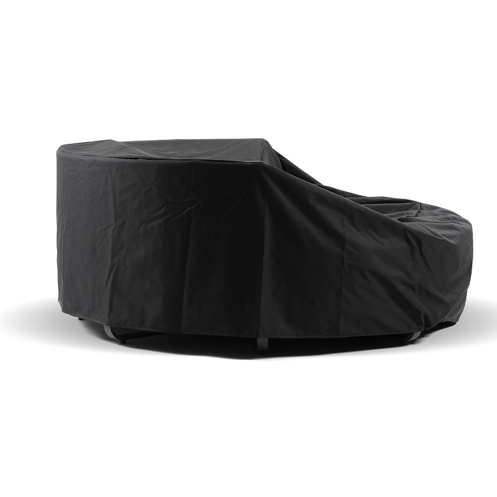 "Coolum" Hamptons Style Outdoor Aluminium Round Daybed in Charcoal with Grey Rope, L200cm x D200cm x H74cm (RRP $999) - Image 2