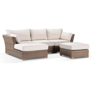 wp-image-tigress-41525.jpg "Coral" Hamptons Style Outdoor Wicker Lounge Setting with Chaise, Wheat with Cream Cushions