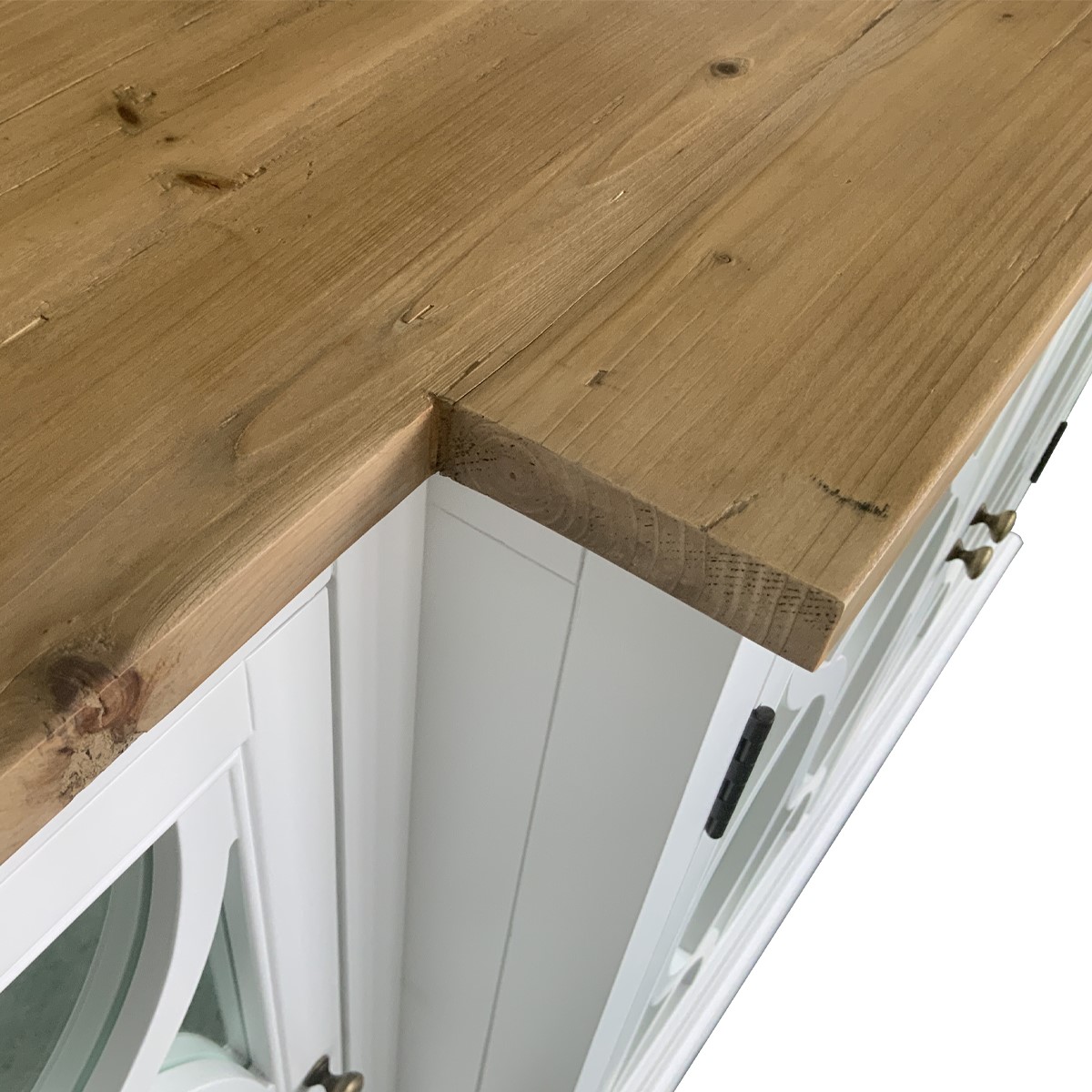"Sienna" Hamptons Style 4 Door Buffet Sideboard Natural / White, 200cm (RRP $3499) - Image 3