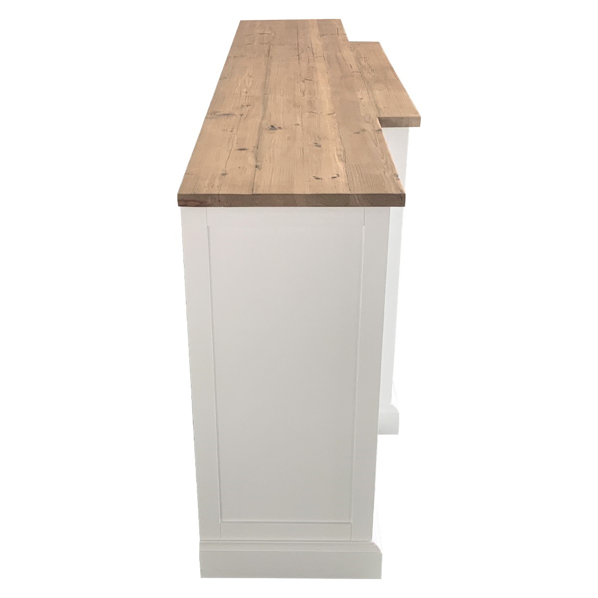 "Sienna" Hamptons Style 4 Door Buffet Sideboard Natural / White, 200cm (RRP $3499) - Image 4