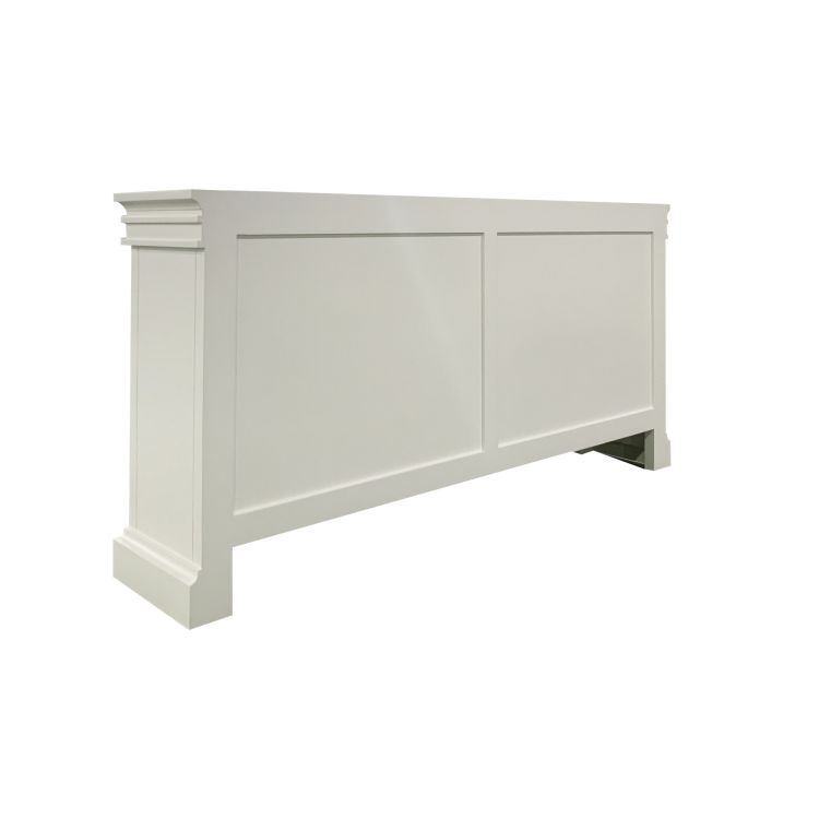 "Grayson" Iron Doors Sideboard White Timber 4 Door Buffet, 173cmW x 35cmD x 85cmH (RRP $2999) - Image 5