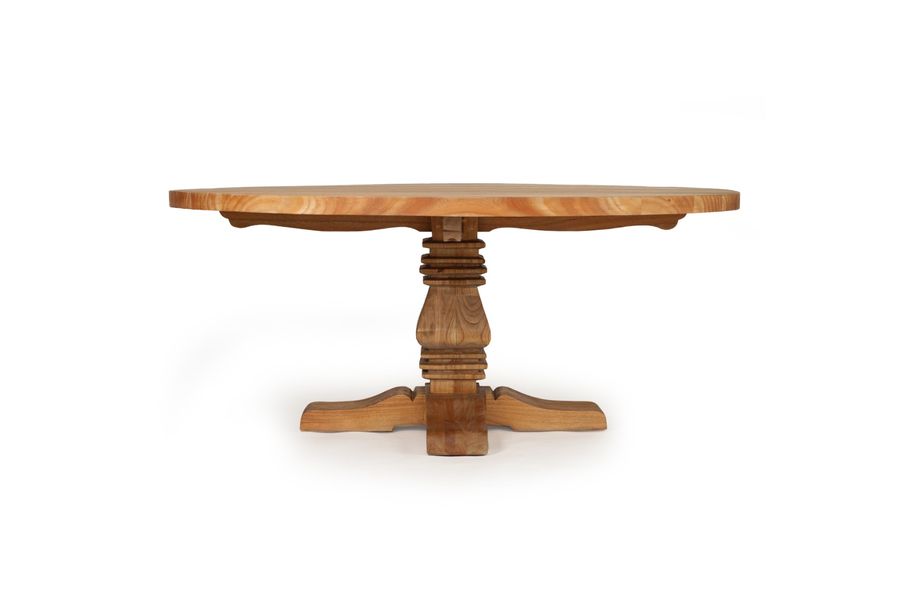 "Newport" Resort Style Solid Hardwood Timber Round Dining Table, 180cmD x 77cmH (RRP $3499) - Image 7