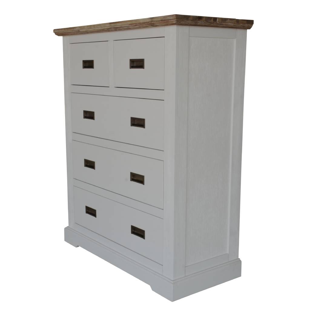 "Brampton" Hamptons Style Timber 4 Piece King Bed Package with Dresser & Bedsides (RRP $4999) - Image 2