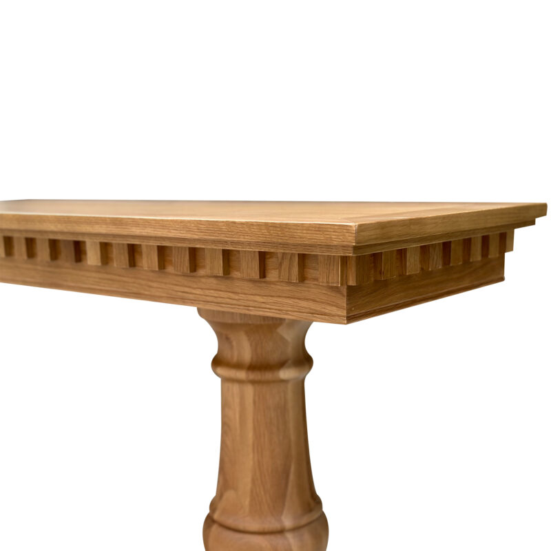 "Cayman" Hamptons Style Timber Hall Console Table Natural Oak, 140cmW x 42cmD x 82cmH (RRP $1999) - Image 2