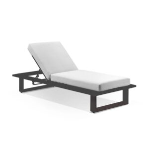 wp-image-tigress-42754.jpg "Barbados" Hamptons Style Aluminium Sun Lounge in Charcoal with Light Grey Cushions
