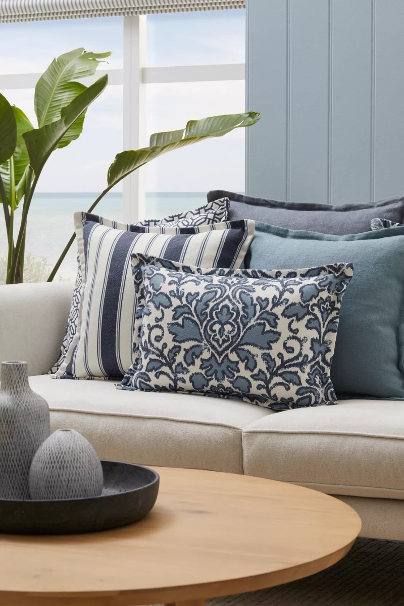 "Amelie" Australian Made Hamptons Style Occasional Armchair, Warwick Montauk Fabric Range (RRP $1699) - Image 4