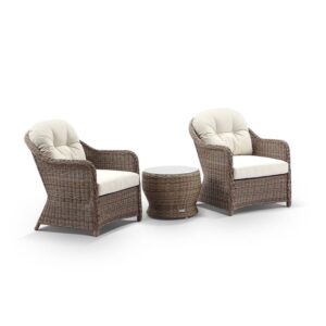 wp-image-tigress-43100.jpg "Seychelles" Hamptons Style Outdoor Wicker Patio Set 2 x Armchairs & Side Table, Brushed Wheat (RRP $2299)