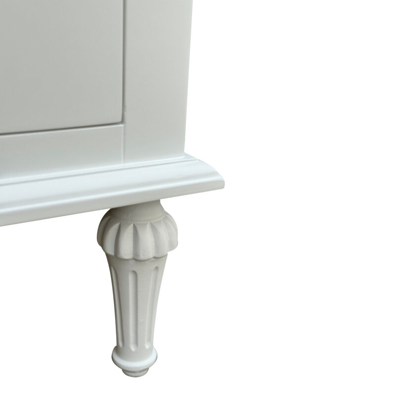 "Hampshire" Hamptons Style Solid Timber 3 Drawer Bedside Table, White 75cmW x 49cmD x 71cmH (RRP $1299) - Image 3