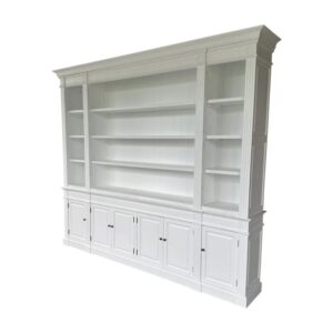 wp-image-tigress-43462.jpg "Sanctuary" Hamptons Style Timber Library Bookcase Cabinet, White 270cmW x 45cmD x 230cmH (RRP $8999)