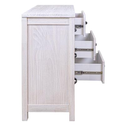 "Avalon" Hamptons Style Coastal Timber 6 Drawer Dresser, White Wash 132cm x 40cm x 80cmH (RRP $1499) - Image 2