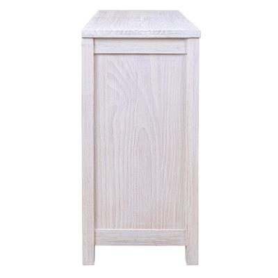 "Avalon" Hamptons Style Coastal Timber 6 Drawer Dresser, White Wash 132cm x 40cm x 80cmH (RRP $1499) - Image 3