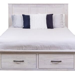 wp-image-tigress-43526.jpg "Avalon" Hamptons Style Coastal Timber Double Bed with Storage at Footboard, Whitewash (RRP $1799)