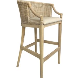 wp-image-tigress-43580.jpg "Hampton Bay" Hampton Style Rattan Kitchen Counter Barstool Whitewash, Whitewash Legs (RRP $599)