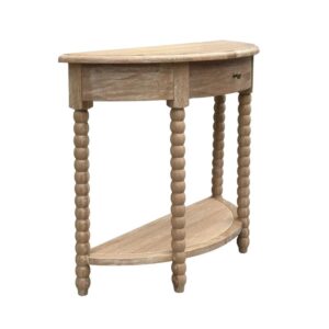 wp-image-tigress-43648.jpg "Bobbin" Hamptons Style Timber Curved Hall Console Table Whitewashed Oak, 100cmW x 35cmD x 81cmH (RRP $1299)