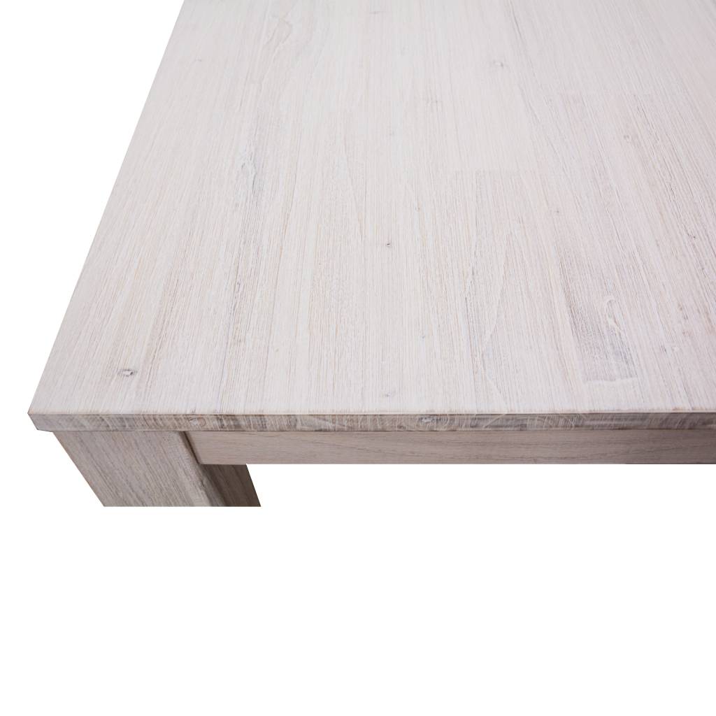 "Avalon" Hamptons Style Coastal Timber 150x90cm Dining Table, White Wash (RRP $899) - Image 2