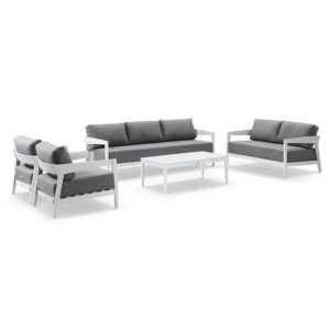 wp-image-tigress-43897.jpg Clontarf 3+2+1+1 Outdoor Aluminium Lounge Setting & Coffee Table, White with Sunbrella Cast Slate Cushions