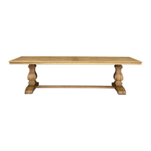 wp-image-tigress-43948.jpg Bordeaux Oak Trestle Hamptons Style Hardwood Timber Parquetry Dining Table Pedestal Base, 300cmW x 120cmD x 78cmH (RRP $5499)