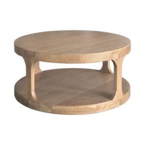 wp-image-tigress-43980.jpg "Hans" Hamptons Style Oak Timber Round Coffee Table, 92cm DIA x 42cmH, Natural Oak (RRP $1299)