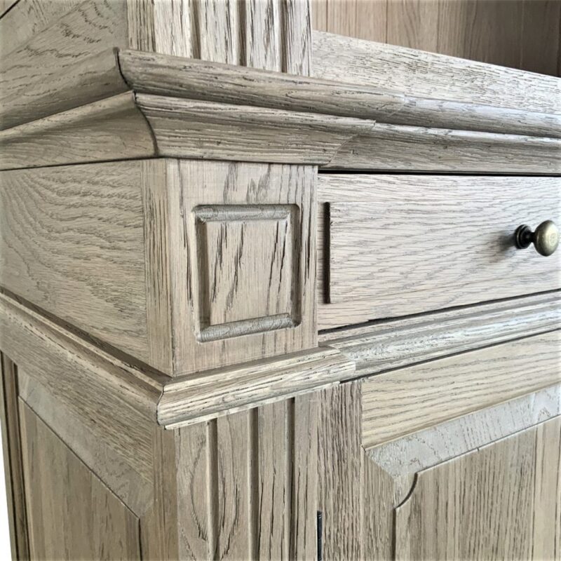"Daydream" Hamptons Style Library One Bay Bookcase Weathered Oak, 108cmW x 45cmD x 230cmH (RRP $3999) - Image 2