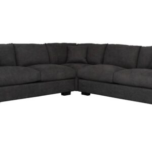 wp-image-tigress-44078.jpg "Hamilton" Superior Comfort Fabric & Feather Corner Modular Lounge, Dark Grey W268 x D268 x H86 CM (RRP $3499)