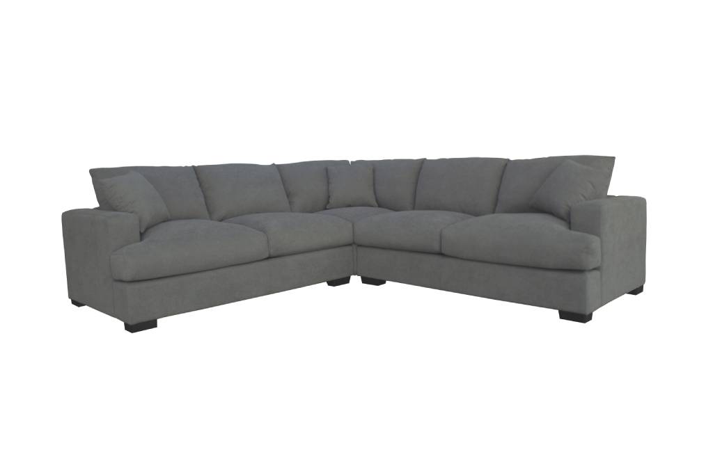 "Hamilton" Superior Comfort Fabric & Feather Corner Modular Lounge, LIght Grey W268 x D268 x H86 CM (RRP $3499) - Image 2