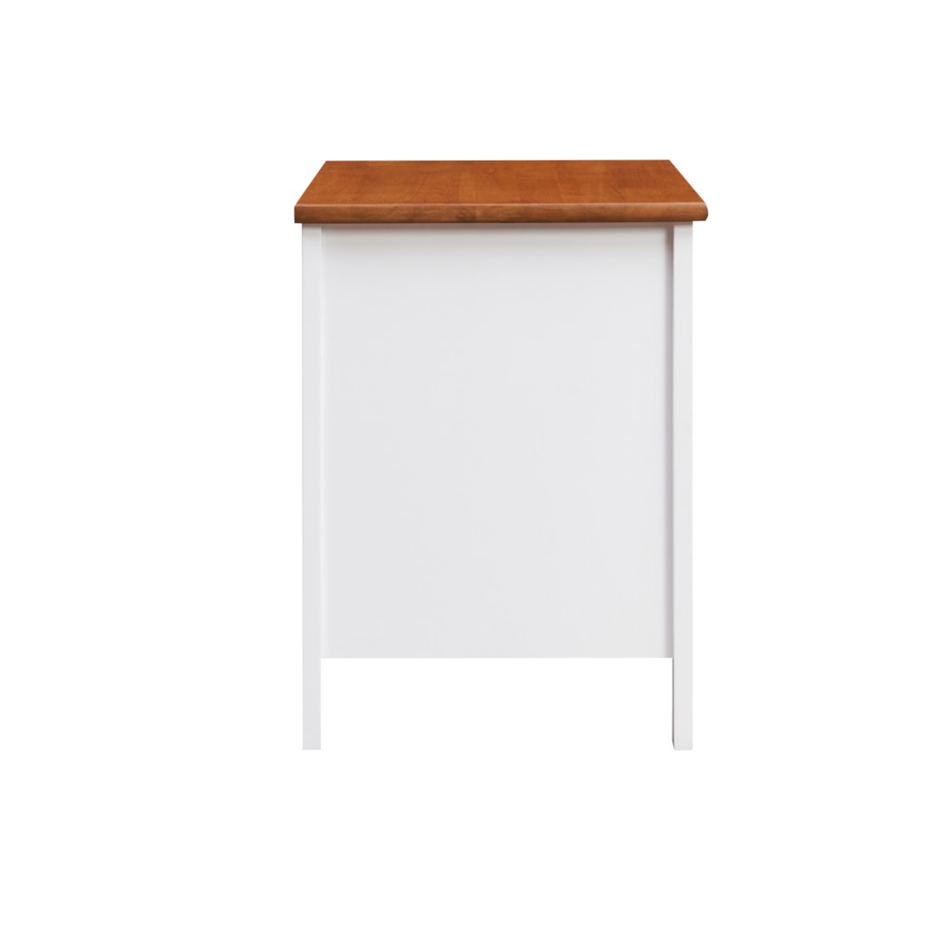 "Chloe" Hamptons Style 2 Drawer Bedside Table, White 53x42x55.5CM (RRP $449) - Image 5