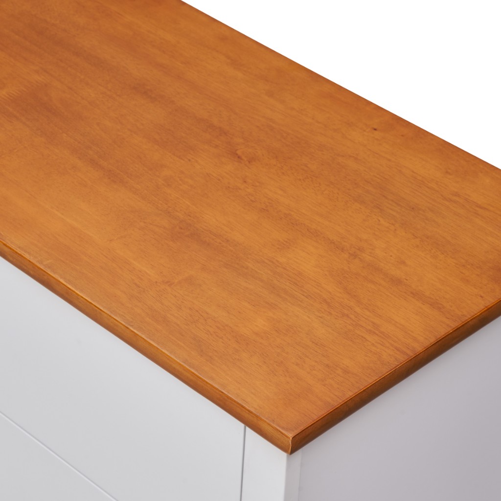 "Chloe" Hamptons Style 4 Drawer Tallboy, White 90x42x95CM (RRP $999) - Image 4