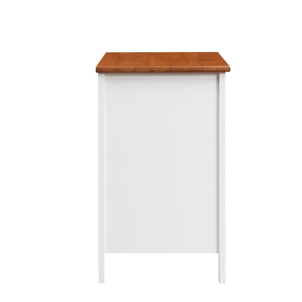 "Chloe" Hamptons Style 4 Drawer Tallboy, White 90x42x95CM (RRP $999) - Image 5