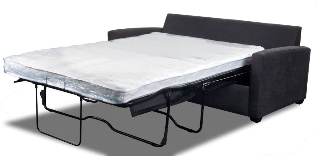 "Burleigh" 2 Seater Sofa Bed Lounge with Double Mattress, Graphite W179 x D90 x H90 CM (RRP $1699)