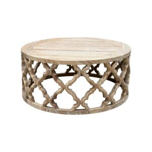 wp-image-tigress-44372.jpg "Sienna" Hamptons Style Recycled Timber Round Coffee Table, Whitewashed Elm 92cm DIA x 40cmH (RRP $1499)