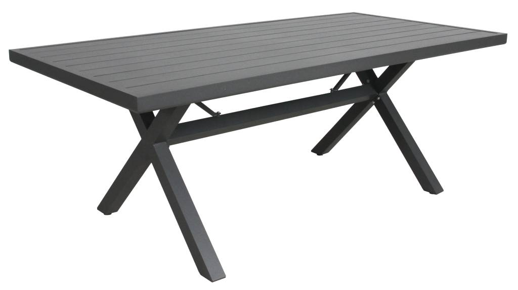 "Avoca" Resort Style Outdoor Aluminium 9 Piece Dining Setting Charcoal, 220cm x 100cm (RRP $2999) - Image 2