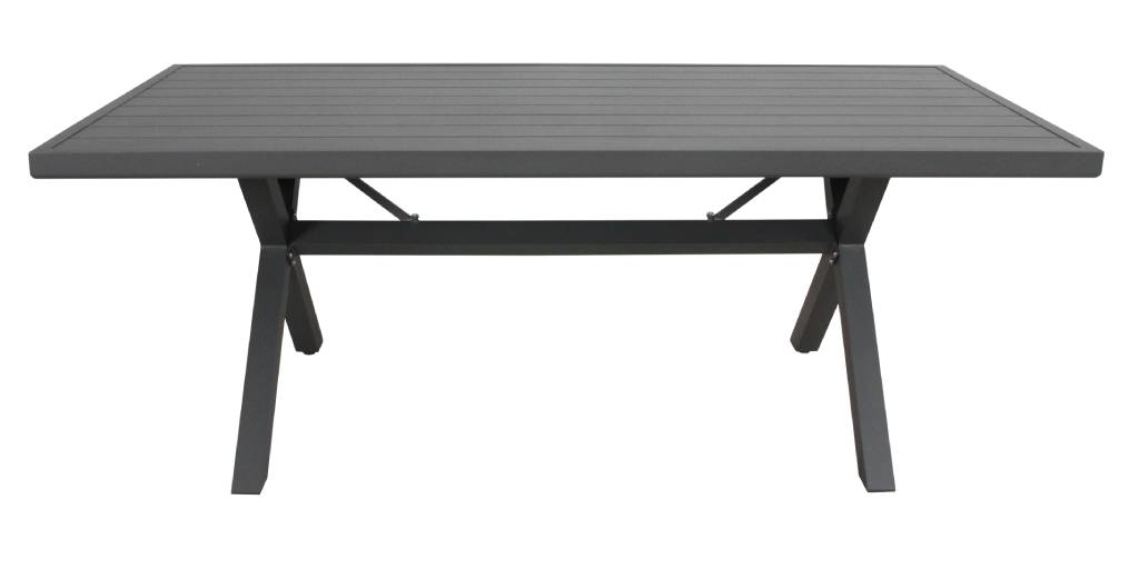 "Avoca" Resort Style Outdoor Aluminium 9 Piece Dining Setting Charcoal, 220cm x 100cm (RRP $2999) - Image 3