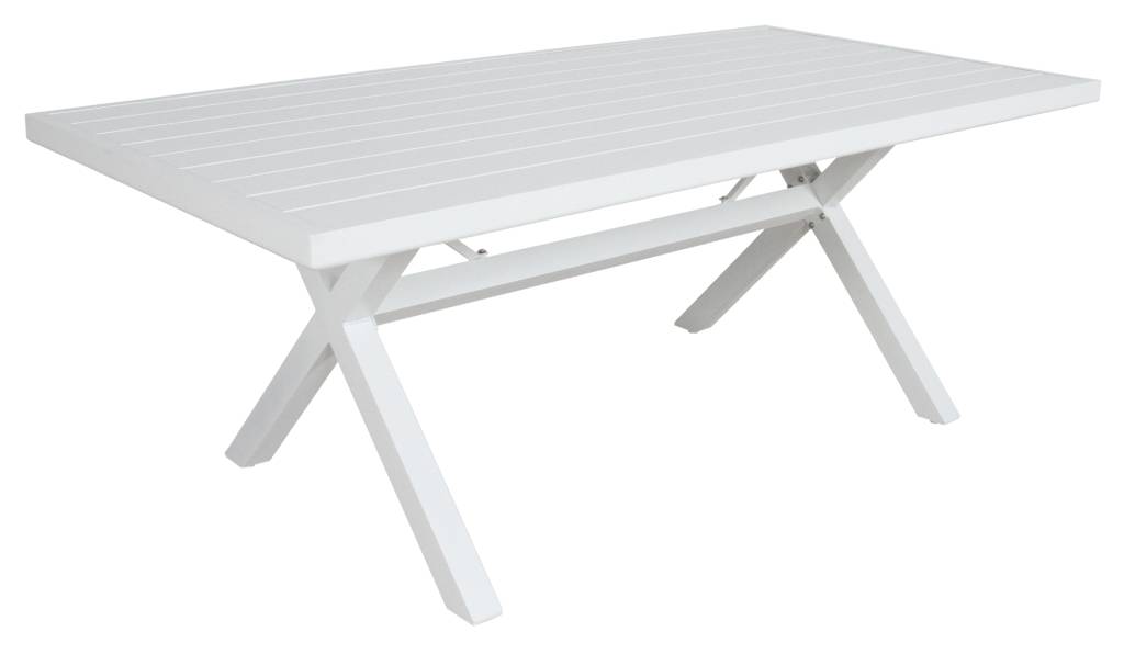 "Avoca" Resort Style Outdoor Aluminium 9 Piece Dining Setting White, 220cm x 100cm (RRP $2999)