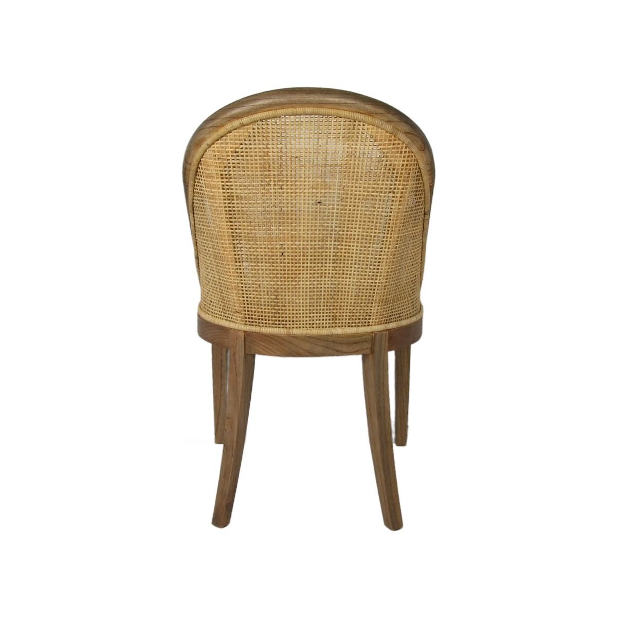 "Maldives" Hamptons Resort Style Rattan Dining Chair Natural with Mindi Timber Frame & Legs (RRP $499) - Image 4