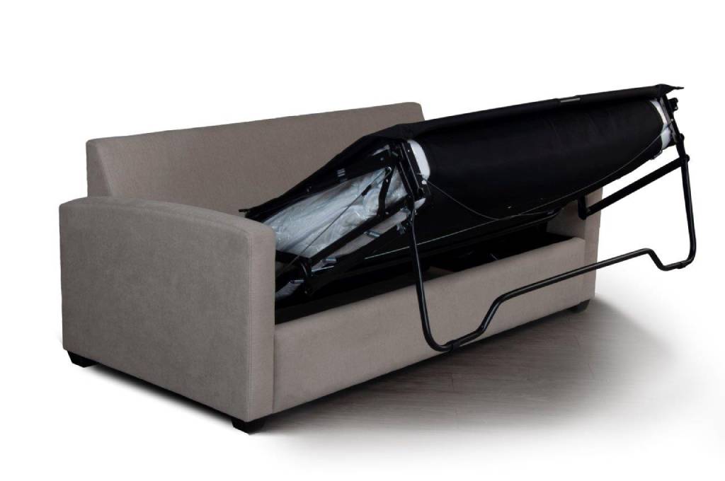 "Burleigh" 2 Seater Sofa Bed Lounge with Double Mattress, Nougat W179 x D90 x H90 CM (RRP $1699) - Image 3