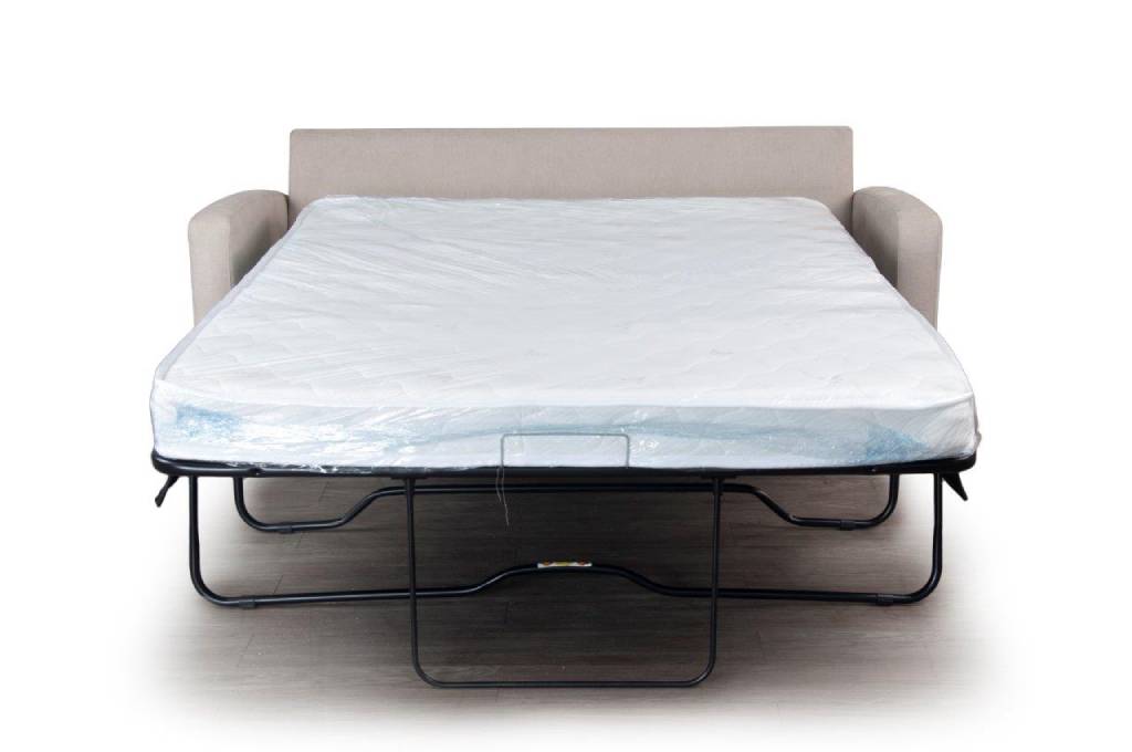 "Burleigh" 2 Seater Sofa Bed Lounge with Double Mattress, Nougat W179 x D90 x H90 CM (RRP $1699) - Image 4