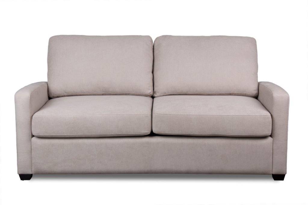 "Burleigh" 2 Seater Sofa Bed Lounge with Double Mattress, Nougat W179 x D90 x H90 CM (RRP $1699)